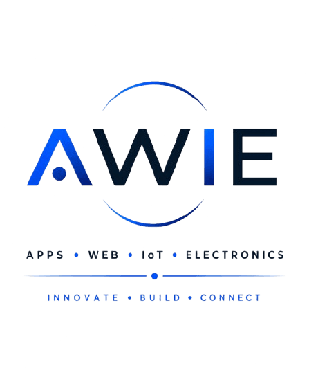 AWIE engineering team working across software, electronics and IoT projects