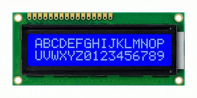 16×2 LCD Display (Blue)
