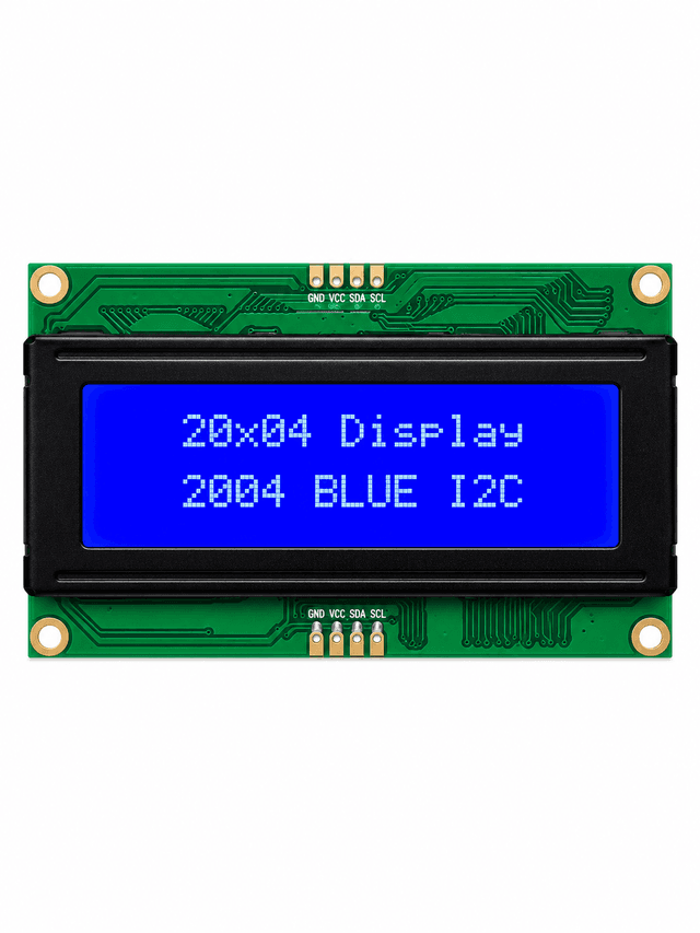 20×4 LCD Display with I²C