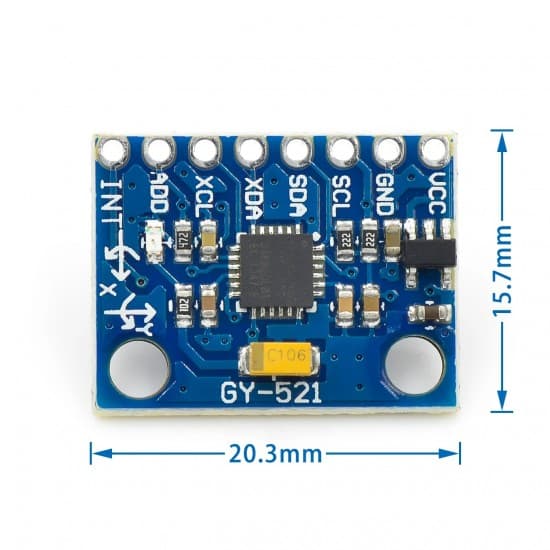 MPU-6050 6-Axis Accelerometer & Gyroscope Module